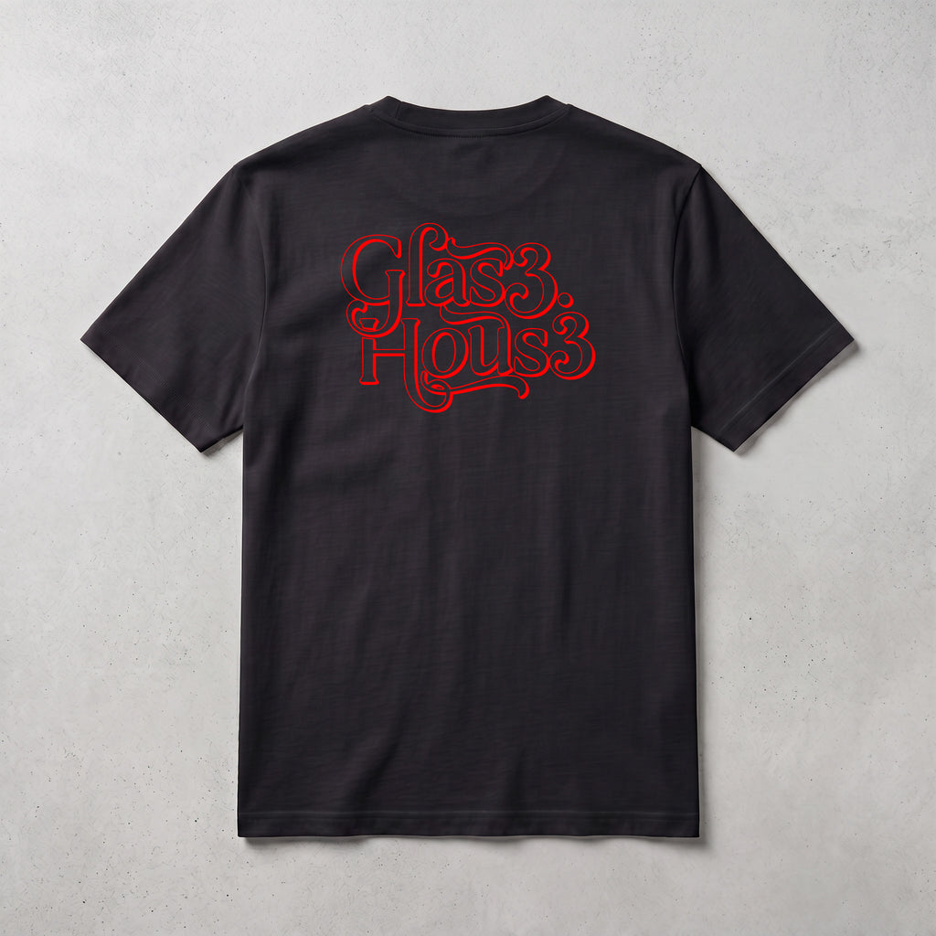 Glass Hous3 Tee in Black