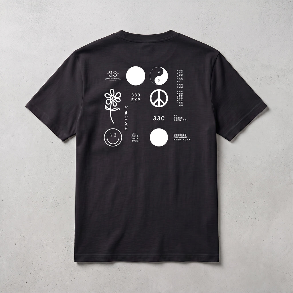 33 Acres - Logos Tee in Black