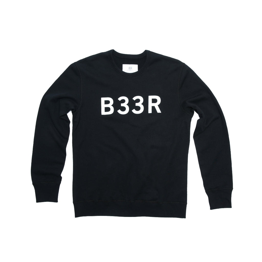 B33R Logo Crewneck - Black